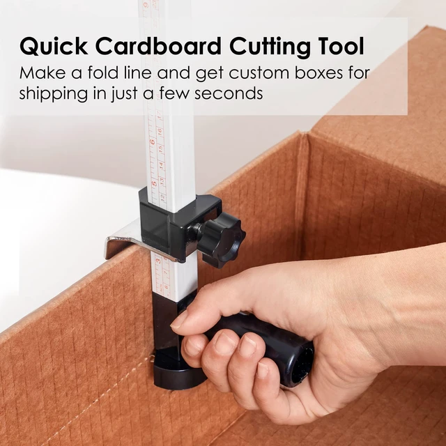 Alt view image 7 of 7 - Box Resizer Tool with Scoring Wheel - Cardboard Box reducer to Customize Shipping Boxes - Box scorer Tool
