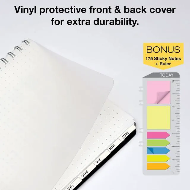 Alt view image 2 of 7 - ESSENTIAL 2026-2027 Monthly & Weekly Planner with Tabs, 7"x9": 14 Months (May 2026 - June 2027), Professional, Simple, Easy-to-Use Design and Frosted Poly Cover for Extra Protection (Frosted)