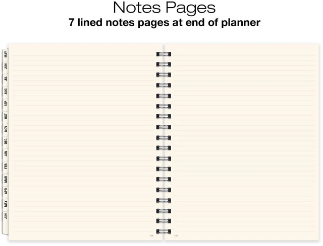 Alt view image 5 of 7 - ESSENTIAL 2026-2027 Monthly & Weekly Planner with Tabs, 7"x9": 14 Months (May 2026 - June 2027), Professional, Simple, Easy-to-Use Design and Frosted Poly Cover for Extra Protection (Frosted)