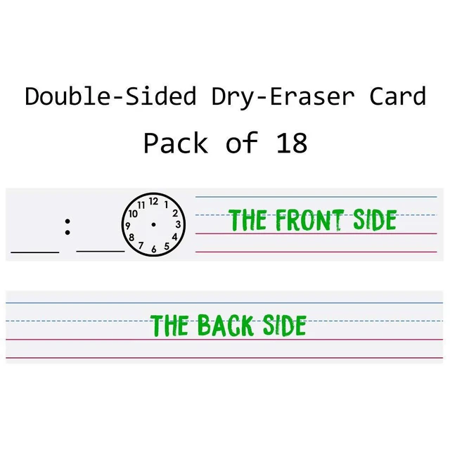 Alt view image 4 of 7 - Daily Schedule Pocket Chart, 13+1 Scheduling Pocket Chart with18 Dry-Eraser Cards, Educational Charts for Classroom Office Home Preschool Activity (Black)