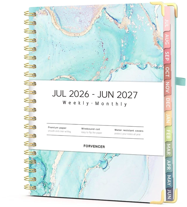Main image of Planner 2026-2027, July 2026 - June 2027,8.5x11" Calendar Planner Weekly and Monthly, Hardcover Planning book with Monthly Tabs, Cute Journal Organizer Notebook for Office School, A4 Size
