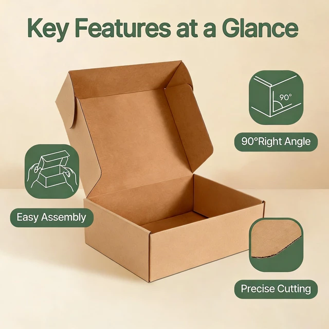 Alt view image 6 of 7 - 20 Pack 12x9x4 Inch Brown Shipping Boxes, Corrugated Cardboard Mailer Boxes for Small Business Packaging, Easy-to-Fold Design for Mailing, Gift Wrapping, and Everyday Organizing