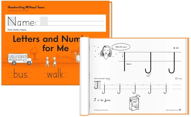 Alt view image 3 of 6 - Kindergarten Printing Set, Workbook/Guide/Journal Printing lessons for capitals, lowercase letters, numbers; books, tiny pencils & desk strip; ages 5+; homeschool, tutor, OT