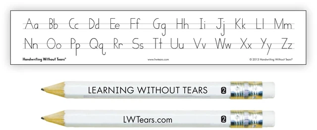 Alt view image 5 of 6 - Kindergarten Printing Set, Workbook/Guide/Journal Printing lessons for capitals, lowercase letters, numbers; books, tiny pencils & desk strip; ages 5+; homeschool, tutor, OT