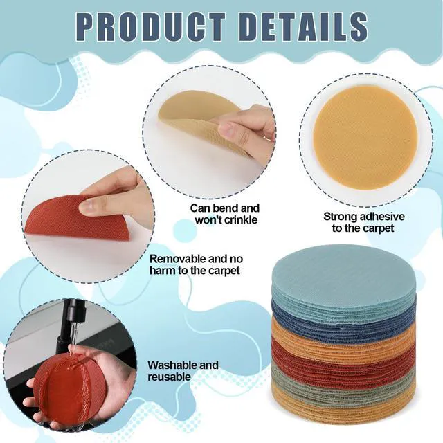 Alt view image 3 of 7 - 48Pcs Circle Carpet Spots for Classroom Seat Position Dots Removable Floor Makers for School Rug Decoration Boho Sitting Marks for Preschool Elementary Kindergarten Teachers Supplies