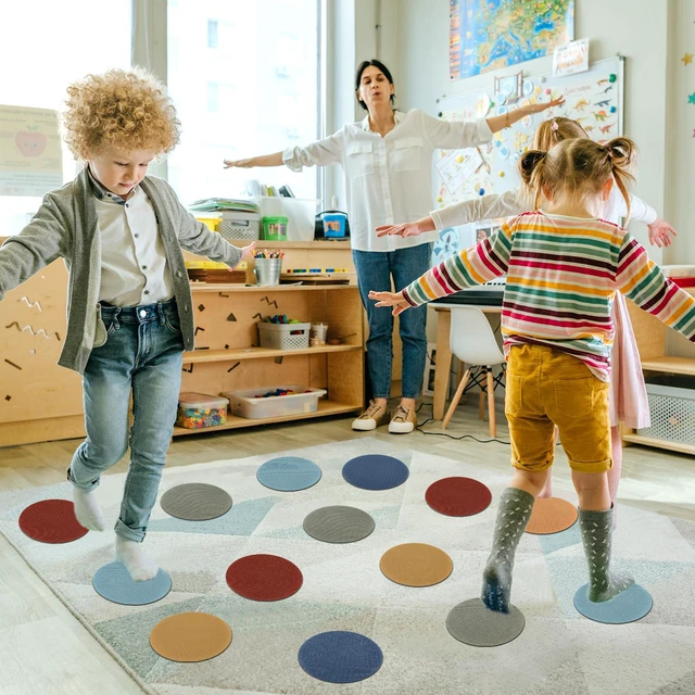 Alt view image 6 of 7 - 48Pcs Circle Carpet Spots for Classroom Seat Position Dots Removable Floor Makers for School Rug Decoration Boho Sitting Marks for Preschool Elementary Kindergarten Teachers Supplies