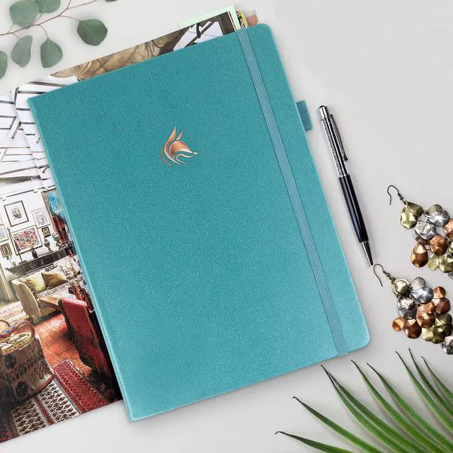 Alt view image 7 of 7 - Planner PRO Premium, Undated Weekly, Daily, Budget, Aquamarine 8.5x11" Not dated, Eco leather hardcover, box, stickers, Detailed vision & goal setter, Weekly pages & Monthly calendars