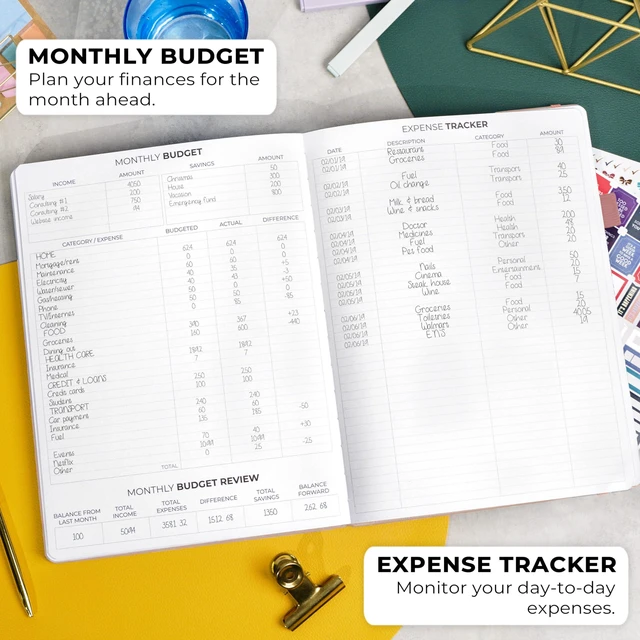 Alt view image 5 of 7 - Planner PRO Premium, Undated Weekly, Daily, Budget, Rose Gold 8.5x11" Not dated, Eco leather hardcover, box, stickers, Detailed vision & goal setter, Weekly pages & Monthly calendars