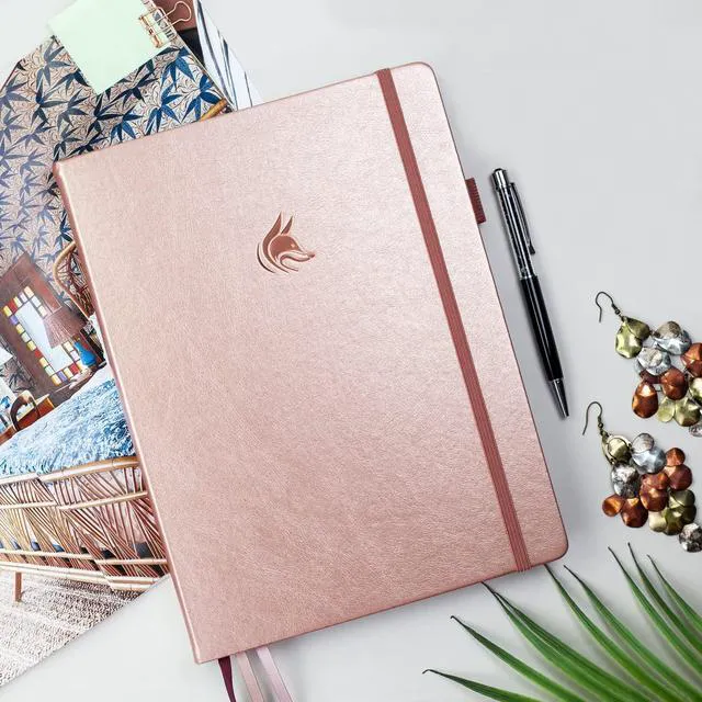 Alt view image 7 of 7 - Planner PRO Premium, Undated Weekly, Daily, Budget, Rose Gold 8.5x11" Not dated, Eco leather hardcover, box, stickers, Detailed vision & goal setter, Weekly pages & Monthly calendars