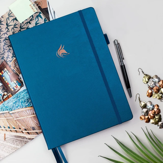 Alt view image 7 of 7 - Planner PRO Premium, Undated Weekly, Daily, Budget, Mystic Blue 8.5x11" Not dated, Eco leather hardcover, box, stickers, Detailed vision & goal setter, Weekly pages & Monthly calendars