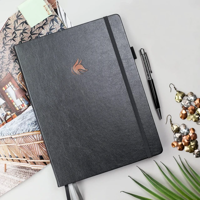 Alt view image 7 of 7 - Planner PRO Premium, Undated Weekly, Daily, Budget, Silver Black 8.5x11" Not dated, Eco leather hardcover, box, stickers, Detailed vision & goal setter, Weekly pages & Monthly calendars