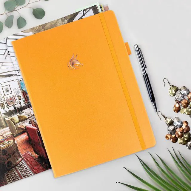 Alt view image 7 of 7 - Planner PRO Premium, Undated Weekly, Daily, Budget, Amber Yellow 8.5x11" Not dated, Eco leather hardcover, box, stickers, Detailed vision & goal setter, Weekly pages & Monthly calendars