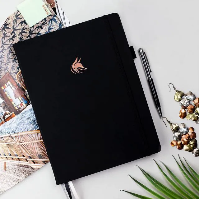 Alt view image 7 of 7 - Planner PRO Premium, Undated Weekly, Daily, Budget, Black 8.5x11" Not dated, Eco leather hardcover, box, stickers, Detailed vision & goal setter, Weekly pages & Monthly calendars