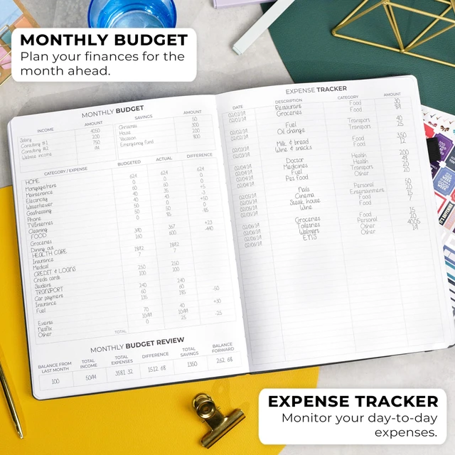 Alt view image 5 of 7 - Planner PRO Premium, Undated Weekly, Daily, Budget, Black 8.5x11" Not dated, Eco leather hardcover, box, stickers, Detailed vision & goal setter, Weekly pages & Monthly calendars