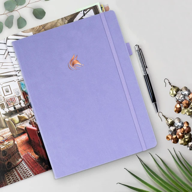 Alt view image 7 of 7 - Planner PRO Premium, Undated Weekly, Daily, Budget, Lavender 8.5x11" Not dated, Eco leather hardcover, box, stickers, Detailed vision & goal setter, Weekly pages & Monthly calendars