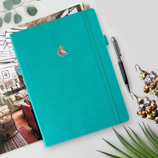 Alt view image 7 of 7 - Planner PRO Premium, Undated Weekly, Daily, Budget, Green 8.5x11" Not dated, Eco leather hardcover, box, stickers, Detailed vision & goal setter, Weekly pages & Monthly calendars
