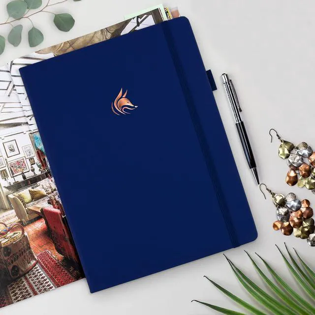 Alt view image 7 of 7 - Planner PRO Premium, Undated Weekly, Daily, Budget, Navy Blue 8.5x11" Not dated, Eco leather hardcover, box, stickers, Detailed vision & goal setter, Weekly pages & Monthly calendars