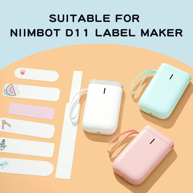 Alt view image 6 of 6 - D11 Label Tape D110 Label Maker Papers 3Rolls Cable Labels, Self-Adhesive Labeling Tape 0.47" X 4.29" (12 X 109mm) Cable Label Refills for Home Office Circuit Box, 195 Labels/3Rolls, White