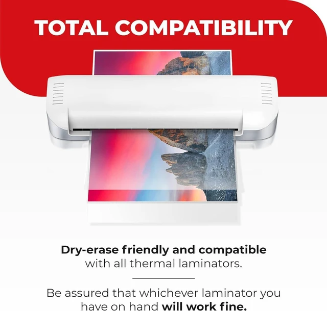 Alt view image 5 of 6 - 5 Mil Thermal Laminating Sheets Pouches 100ct 11.5 x 17.5 Inch Thermal Laminating Pouches for Photo, Document, Menu, Certificate, for Office & School Supplies, Fits all Laminator Machine