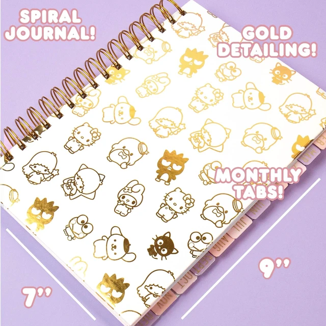 Alt view image 6 of 6 - Journal Set, Cute School Supplies, Stationary Kit for Girls, Diary and Accessories, Hello Kitty Pink Gold Foil Journal