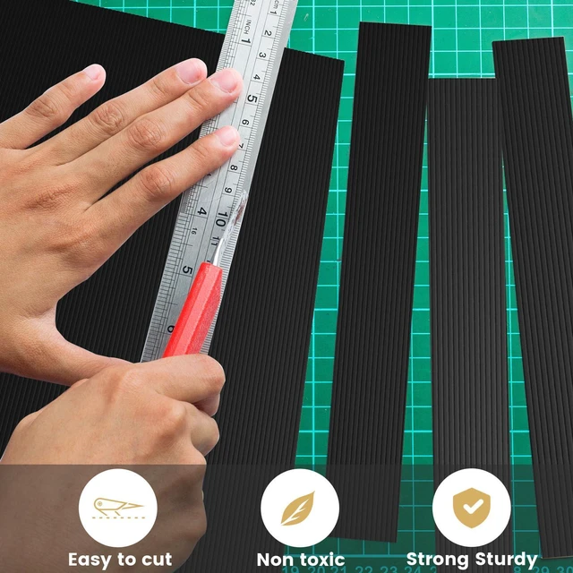 Alt view image 5 of 7 - 10 Pack Corrugated Plastic Board for Indoor and Outdoor Use, 4 Mm Thick Poster Board, 24x36 Inches, Black Plastic Sheets, Waterproof Coroplast Sheets and Blank Yard Signs