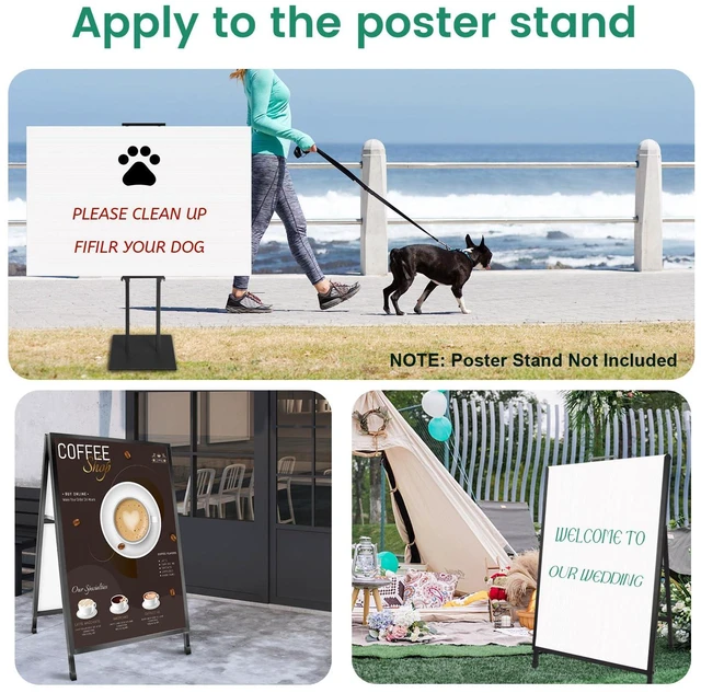 Alt view image 7 of 7 - 10 Pack Corrugated Plastic Board for Indoor and Outdoor Use, 4 Mm Thick Poster Board, 24x36 Inches, White Plastic Sheets, Waterproof Coroplast Sheets and Blank Yard Signs