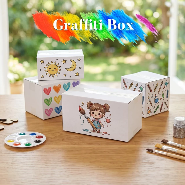 Alt view image 7 of 7 - Small Shipping Boxes 11x6x6 Set of 6 White Corrugated Cardboard, Box for Packaging Small Business Mailing Moving Gifts Wrap, Easy Assemble