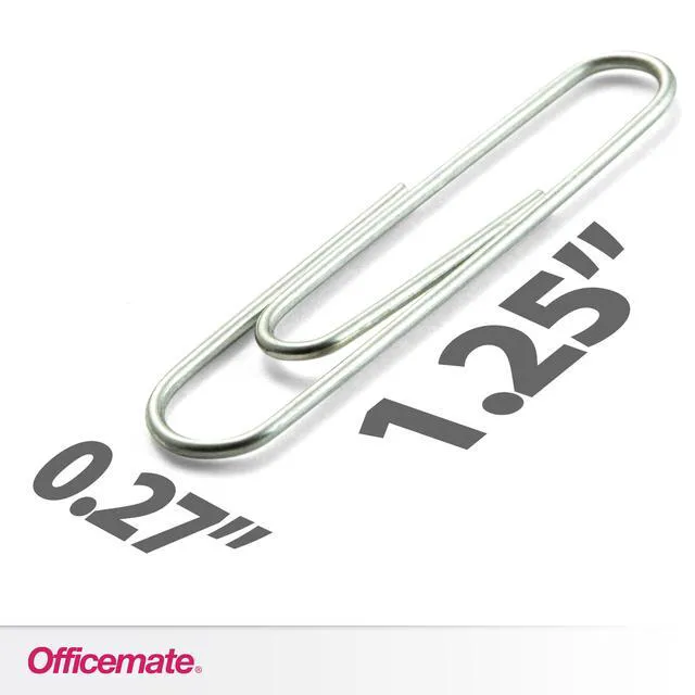 Alt view image 2 of 6 - Premium #1 Paper Clips, 1,000 Paper Clips (10 Boxes of 100 Each) (99916), Silver
