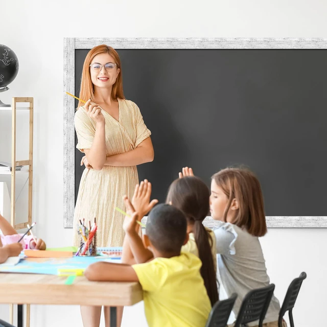 Alt view image 6 of 6 - 65 Feet Bulletin Board Borders Straight Classroom Trim White Wood Farmhouse White Wood Design, Back to School Classroom Decor, Whiteboard Border Edging, Easy Application for Teachers
