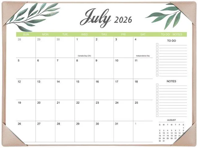 Main image of Desk Calendar 2026-2027 with Desk Mat 22" x 17" Large Desk Pad Calendar Runs from July 2026 to December 2027, Office Supplies Desktop Monthly Calendar for Home & Office