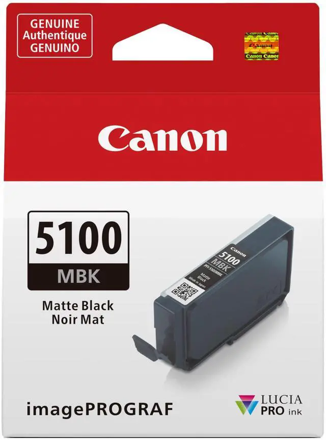Main image of PFI-5100 Genuine Matte Black Ink Tank, Compatible with ImagePROGRAF PRO-310 Printers