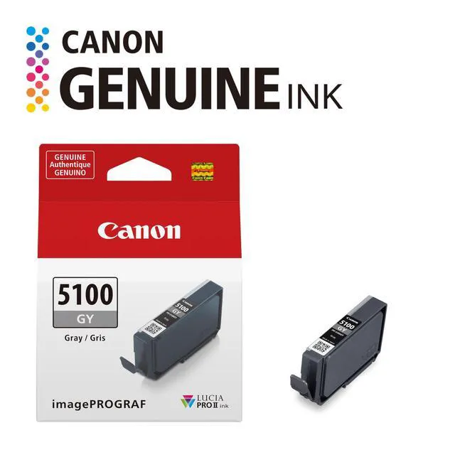 Alt view image 2 of 6 - PFI-5100 Genuine Gray Ink Tank, Compatible with ImagePROGRAF PRO-310 Printers