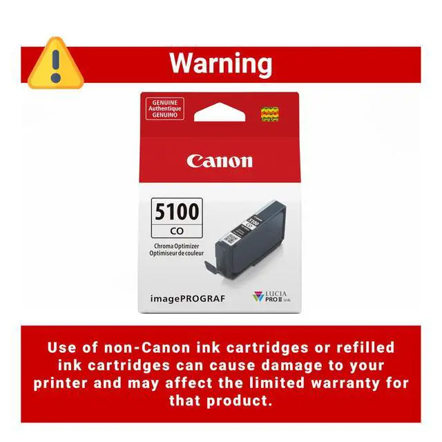 Alt view image 3 of 6 - PFI-5100 Genuine Chroma Optimizer Ink Tank, Compatible with ImagePROGRAF PRO-310 Printers