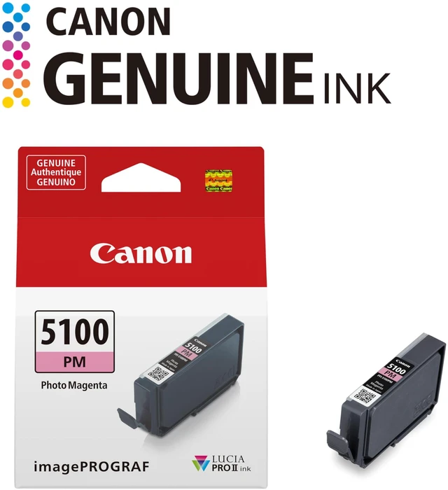 Alt view image 2 of 6 - PFI-5100 Genuine Photo Magenta Ink Tank, Compatible with ImagePROGRAF PRO-310 Printers