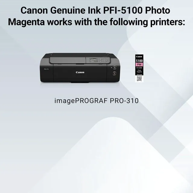 Alt view image 5 of 6 - PFI-5100 Genuine Photo Magenta Ink Tank, Compatible with ImagePROGRAF PRO-310 Printers
