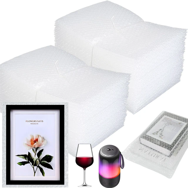 Main image of 100PCS 8x10" Bubble Pouches, Clear Double-Wall Shockproof Protective Bags Double-Wall Thickening for Superior Cushioning,Shockproof & Lightweight. Ideal for Moving, Shipping, Packing & Storage
