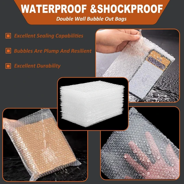 Alt view image 3 of 7 - 25PCS 16x20" Bubble Pouches, Clear Double-Wall Shockproof Protective Bags Double-Wall Thickening for Superior Cushioning,Shockproof & Lightweight. Ideal for Moving, Shipping, Packing & Storage