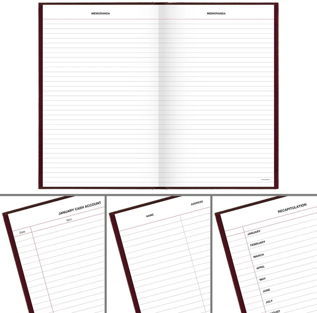 Alt view image 6 of 7 - 2027 Daily Planner, Standard Diary, 7.75" x 12" Journal, Hardcover, Red (SD3761327)