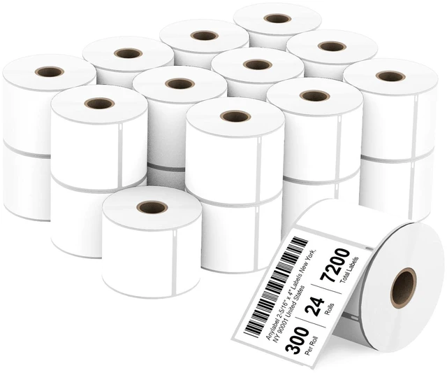Main image of Compatible 2-5/16" x 4" Direct Thermal Labels Replacement for DYMO 30256 Large Shipping Address Postage, Compatible with Rollo, DYMO 4XL & Zebra Desktop Printers (24 Rolls, 300 Labels/Roll)