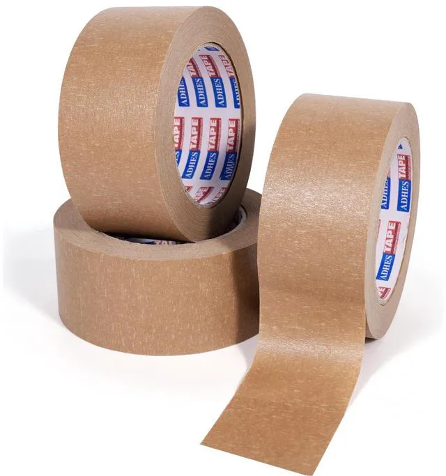 Main image of Heavy Duty Paper Packing Tape Kraft Paper Tape Eco Friendly & Biodegradable, Writable & Uncoated Brown Packing Tape for Masking, Sealing,Packaging Use, 2In x 43Yds x 3Rolls