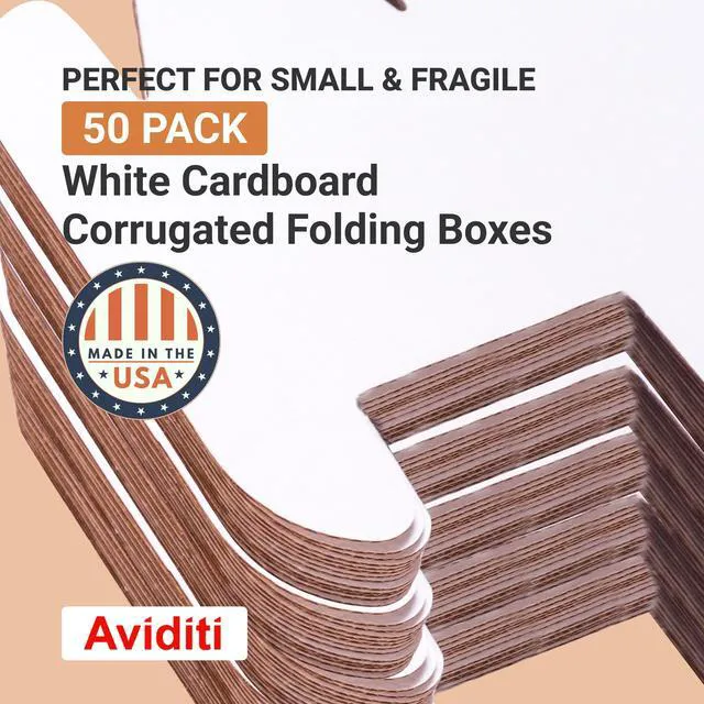 Alt view image 3 of 6 - Shipping Boxes Small 9"L x 4"W x 4"H 50-Pack - Corrugated Cardboard for Shipping, Mailing, Packing, Packaging and Storage