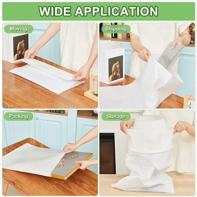 Alt view image 7 of 7 - 30 Pcs 18 x 26 Inch Foam Packing Pouches, Packing Foam Moving Supplies Cushion Foam Pouches for Dishes, Glassware, Photo Frame, Canvas Artwork,Musical Instruments Fragile Items for Moving Shipping