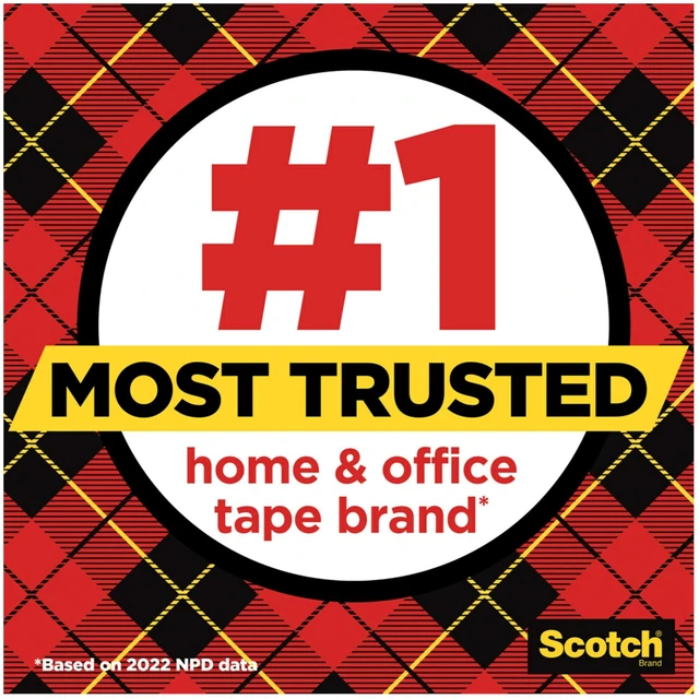 Alt view image 2 of 7 - Super-Hold Wide Tape, 1 Roll, 50% More Adhesive, Trusted Favorite, 1.5 x 650 in (198W) (Pack of 2)