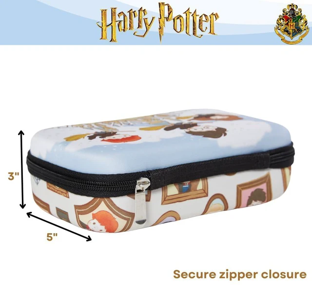 Alt view image 3 of 7 - Harry Potter Hogwarts Pencil Case Set with Stickers and Gel Pens for Kids, Molded with Zip Closure