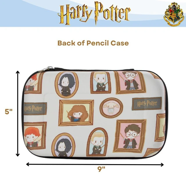 Alt view image 4 of 7 - Harry Potter Hogwarts Pencil Case Set with Stickers and Gel Pens for Kids, Molded with Zip Closure