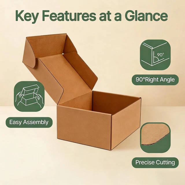 Alt view image 6 of 7 - 20 Pack 11x8x4 Inch Brown Shipping Boxes, Corrugated Cardboard Mailer Boxes for Small Business Packaging, Easy-to-Fold Design for Mailing, Gift Wrapping, and Everyday Organizing