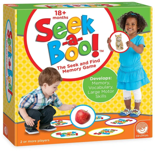 Main image of Seek-a-Boo Seek and Find Memory Game and Toddler Flash Cards Matching Game