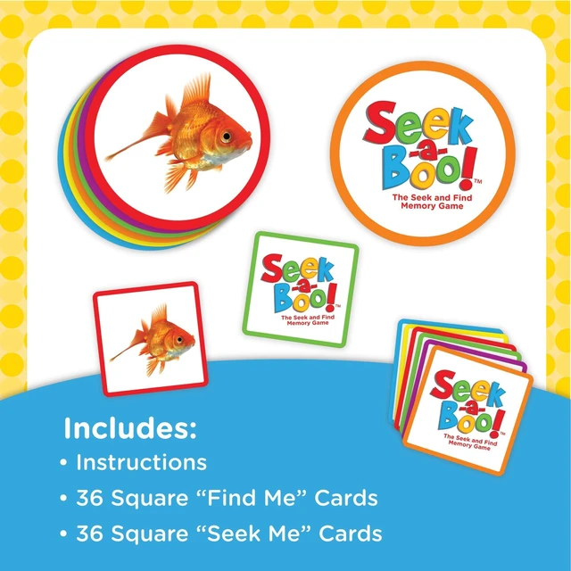 Alt view image 2 of 7 - Seek-a-Boo Seek and Find Memory Game and Toddler Flash Cards Matching Game