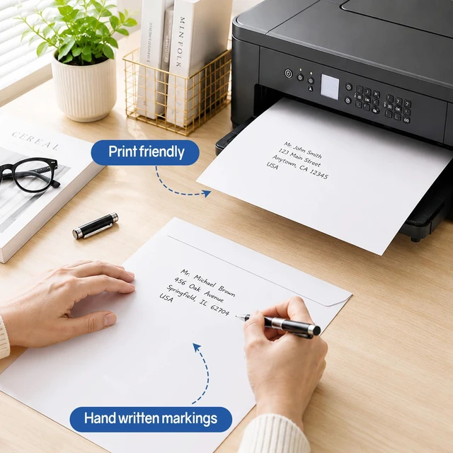 Alt view image 5 of 7 - 9 x 12 Catalog Envelopes Self Seal, Security Mailing Envelopes, 28lb White Paper, Ultra Strong Quick-Seal for Documents, Office & Business Use, 250 Pack