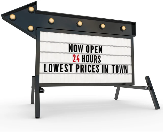 Alt view image 7 of 7 - Marquee Letters, Sign Letters, Letter Sign, Outdoor, Plastic, 301 Pc Plexiglass, Changeable, for Board, Readerboard, Billboard, Church, 8 Inch Character on 9 in Panel, w/Numbers
